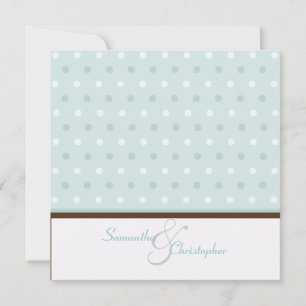 Polka dots/contemporary Invitations