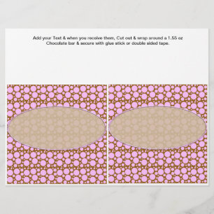 Polka Dots Custom Candy Bar Wrappers party favours