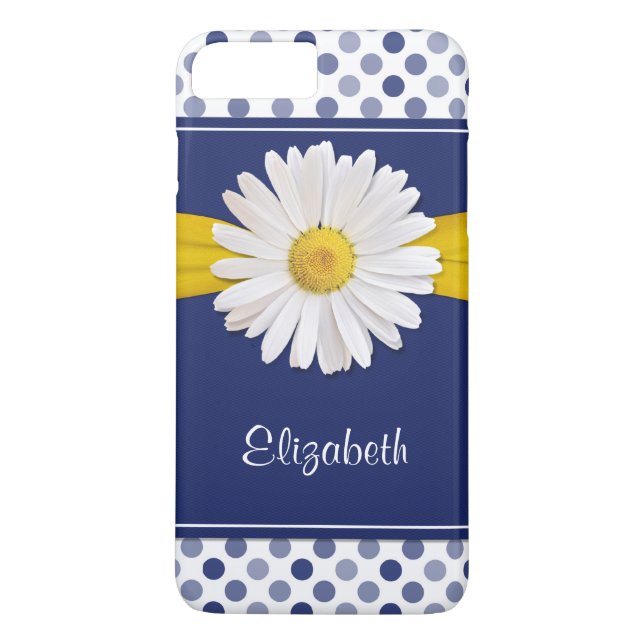 Polka Dots Daisy iPhone 6 Barely There Case-Mate iPhone Case (Back)