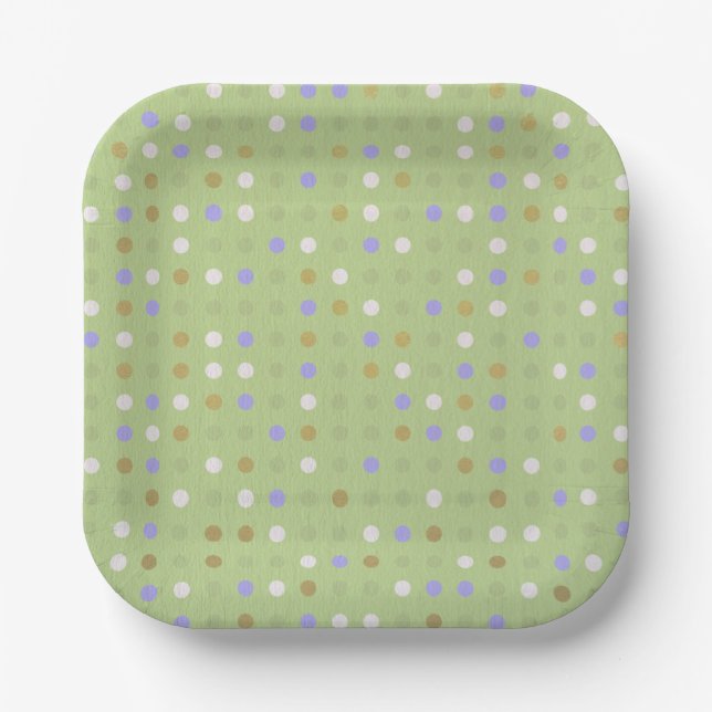 Polka Dots & Daydreams Paper Plate (Front)