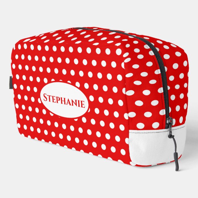 Polka Dots Dopp Kit (Right Corner)