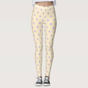 Polka dots, & dots lavender and yellow leggings