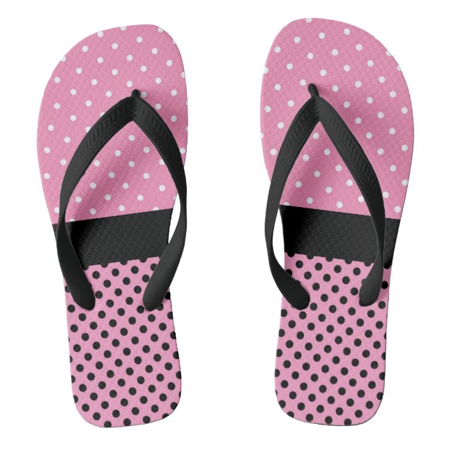 Polka Dots Flip Flops (Footbed)