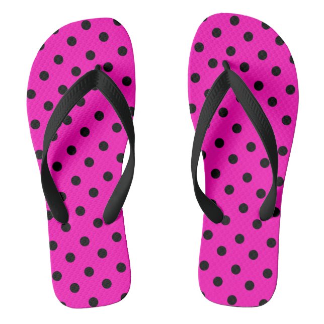 Polka Dots Flip Flops (Footbed)