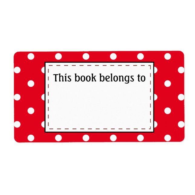 Polka Dots in Red and White (Front)