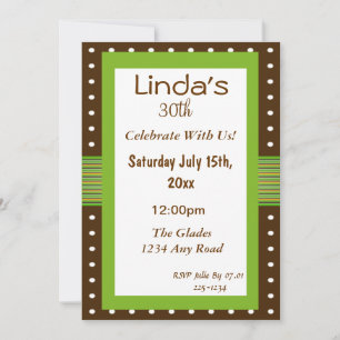 Polka Dots Invitation