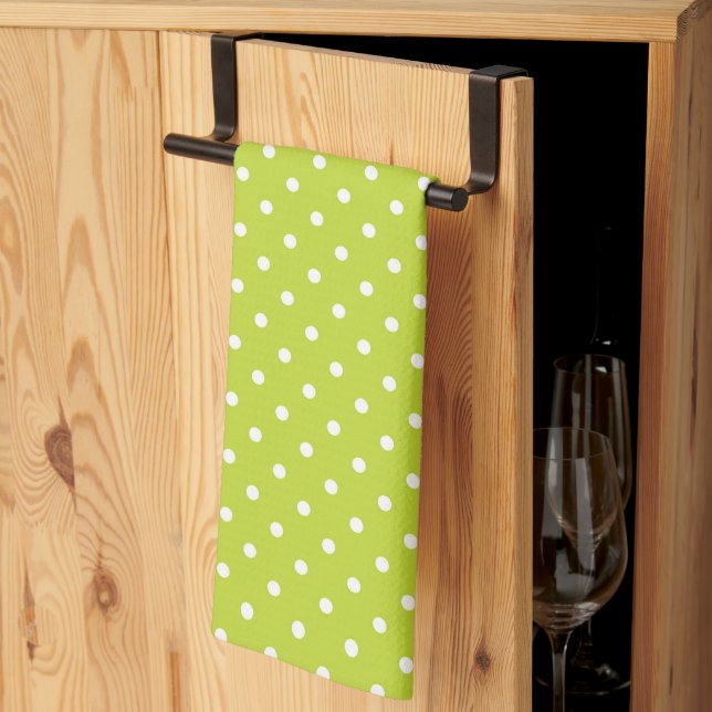 Polka Dots  Kitchen Towel (Thirds Fold)
