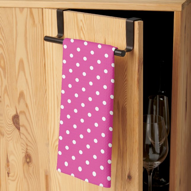 Polka Dots  Kitchen Towel (Thirds Fold)