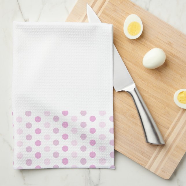 Polka Dots Kitchen Towel (Quarter Fold)