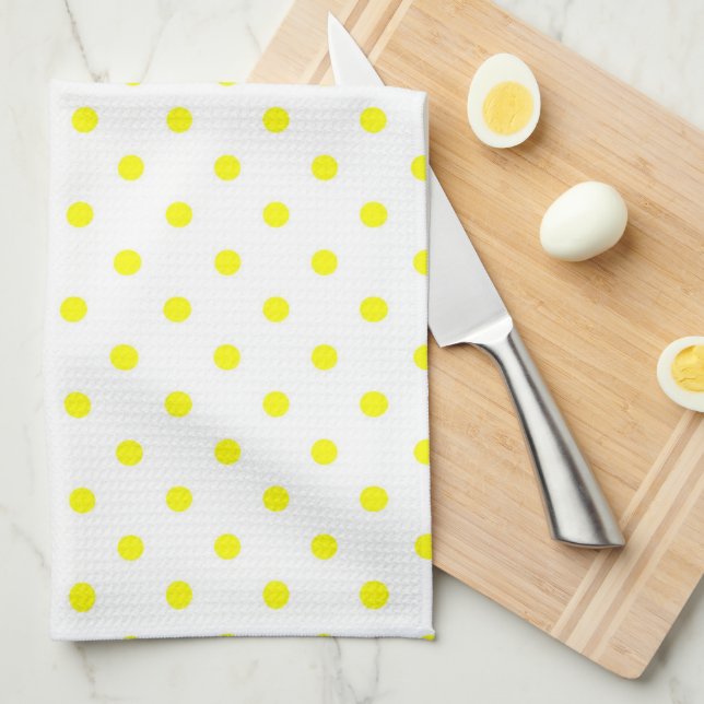 Polka Dots Kitchen Towel (Quarter Fold)