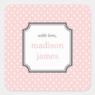 Polka Dots Labels or Gift Tag Stickers
