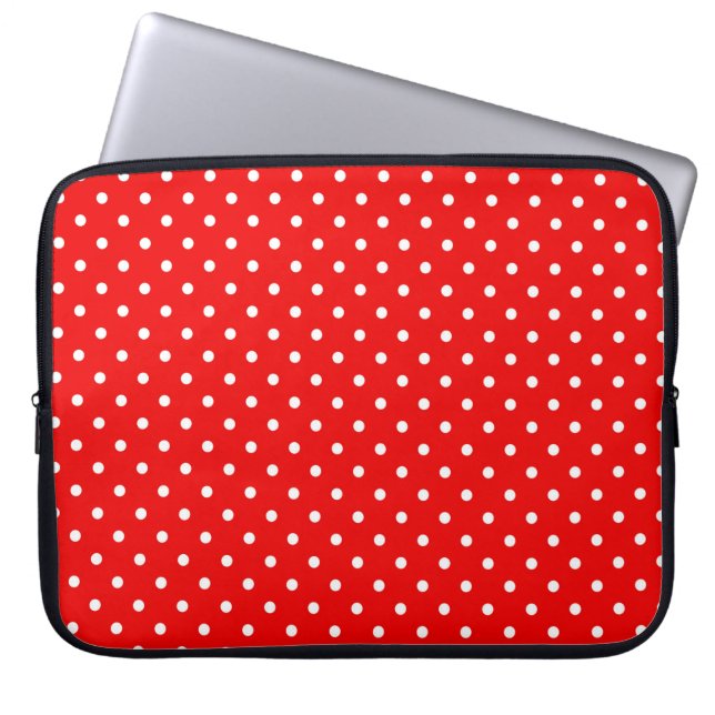 Polka dots laptop sleeve (Front)
