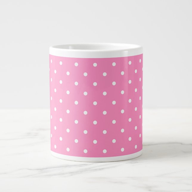 Polka Dots Large Coffee Mug (Front)