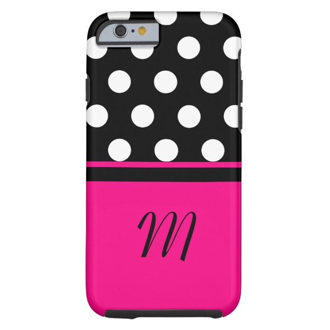 Polka Dots Monogram Case (Back)