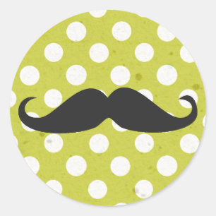 Polka Dots & Moustache Stickers