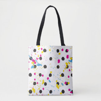 Polka dots multi colour simple elegant bag Tote
