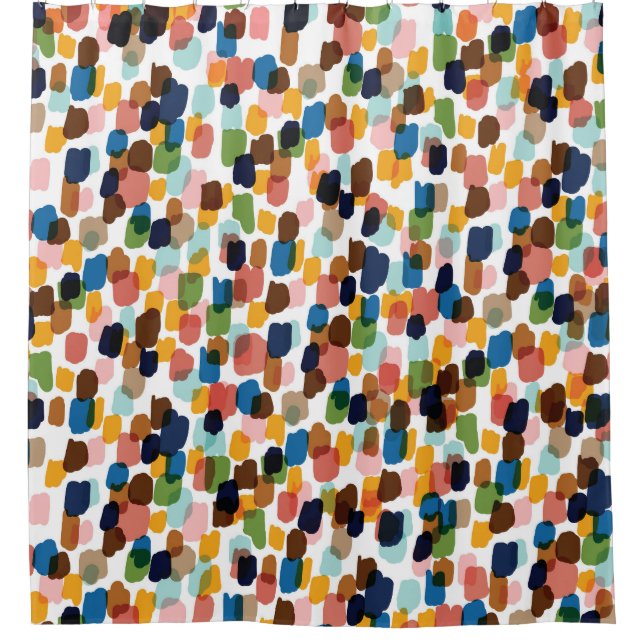 Polka Dots: Multicoloured Hand Paint. (Front)