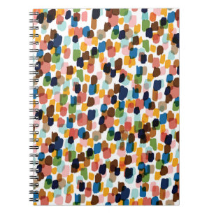 Polka Dots: Multicoloured Hand Paint. Notebook