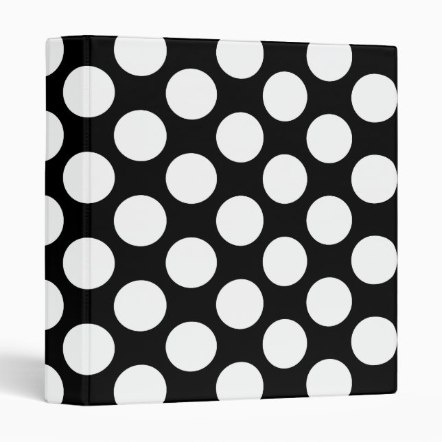 Polka Dots on Black Binder (Front/Spine)