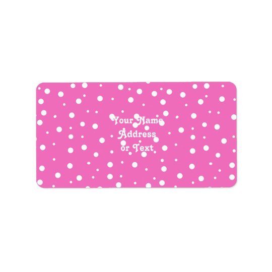 Polka Dots on Pink Background