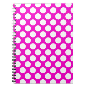 Polka Dots on Pink Notebook