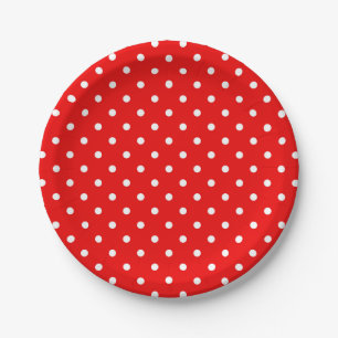 Polka dots paper plate