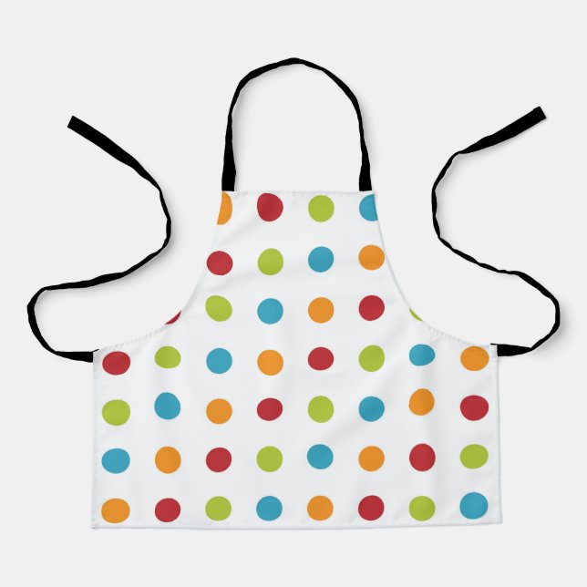 POLKA DOTS PATTERN APRON (Front)