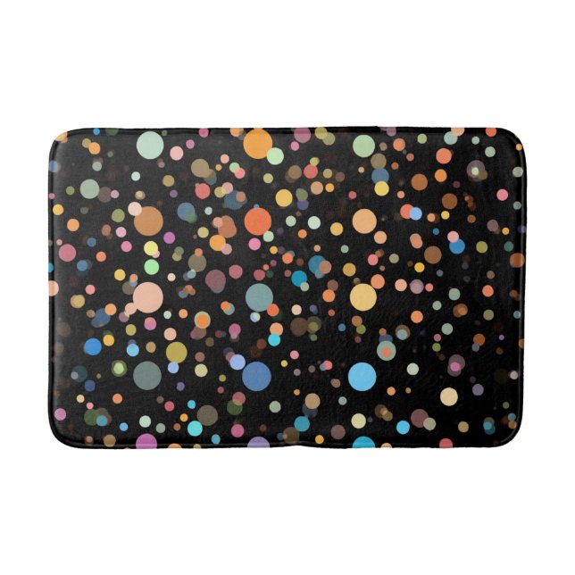 Polka Dots Pattern  Bath Mat (Front)