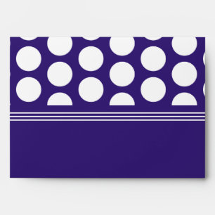 Polka dots pattern on ultra violet envelope