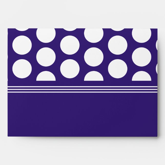 Polka dots pattern on ultra violet envelope (Front)