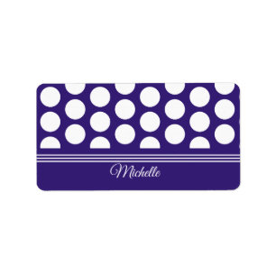 Polka dots pattern on ultra violet label