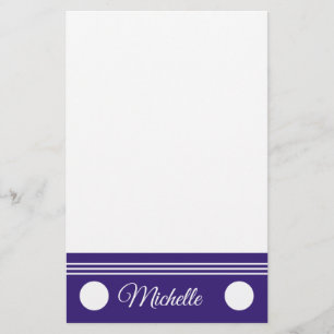 Polka dots pattern on ultra violet stationery