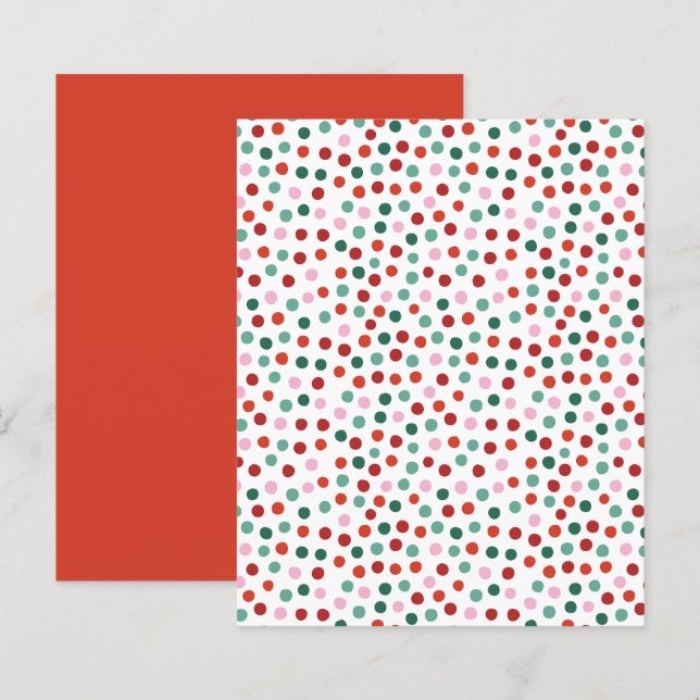 Polka Dots Pattern Scrapbook Paper (Front/Back)
