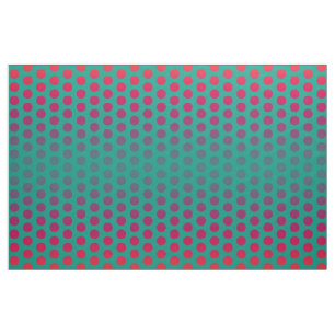 Polka Dots Pattern seagreen red + your ideas Fabric