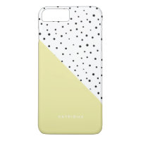 Polka Dots Pattern Yellow Abtract Personalized