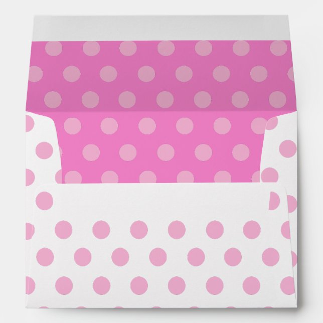 Polka Dots Pink Envelope (Back (Bottom))