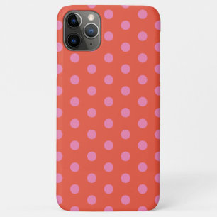 Polka Dots Pink Orange iPhone 11 Pro Max Case