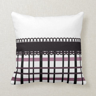 Polka Dots & Plaid Party ~ Pink Throw Pillow