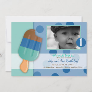 Polka Dots & Popsicles Invitation