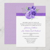Polka Dots & Purple Flowers Wedding