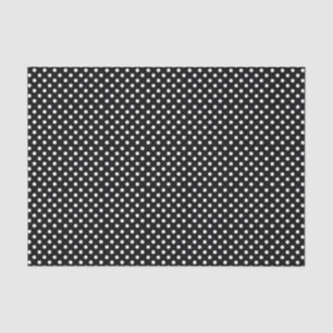 Polka-dots   retro black and white dots tissue paper