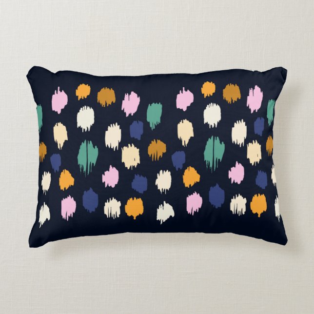 Polka dots seamless pattern accent pillow (Front)