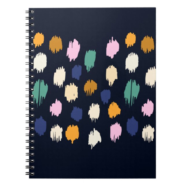 Polka dots seamless pattern notebook (Front)