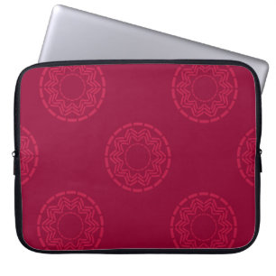 Polka dots seamless pattern. Vintage geometric bac Laptop Sleeve