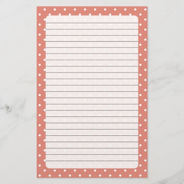 Polka Dots Stationery (Front)