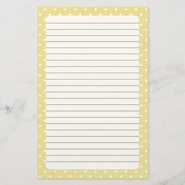 Polka Dots Stationery (Front)