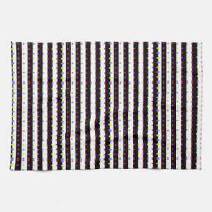 Polka dots stripes geometric pattern kitchen towel