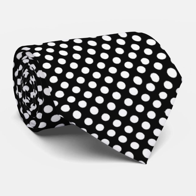 Polka Dots Tie (Rolled)