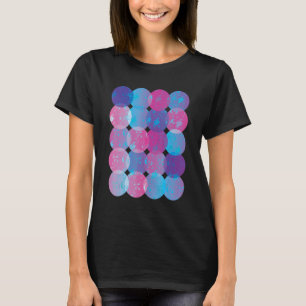 Polka Dots Watercolor Abstract Galaxy Internationa T-Shirt