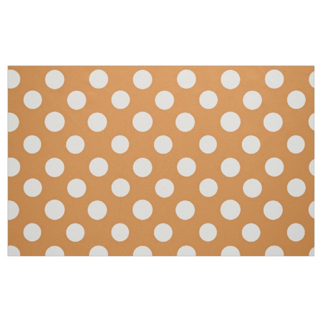 Polka Dotted Fabric/Orange Fabric (Fat Quarter)